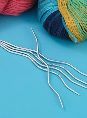 德国addi新款蛇形针织袜子领口帽子袖口手套15cm蛇形毛线编织工具