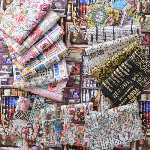 vintage古着多元素纯棉布料