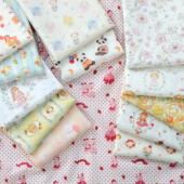 60支纯棉卡通印花布料手工制作衣服童装 裙子全棉面料棉布奇幻萌境