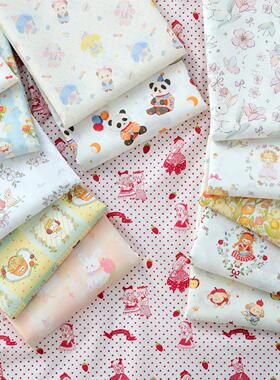 60支纯棉卡通印花布料手工制作衣服童装裙子全棉面料棉布奇幻萌境