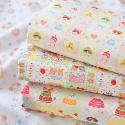 20支纯棉手工DIY布卡通料