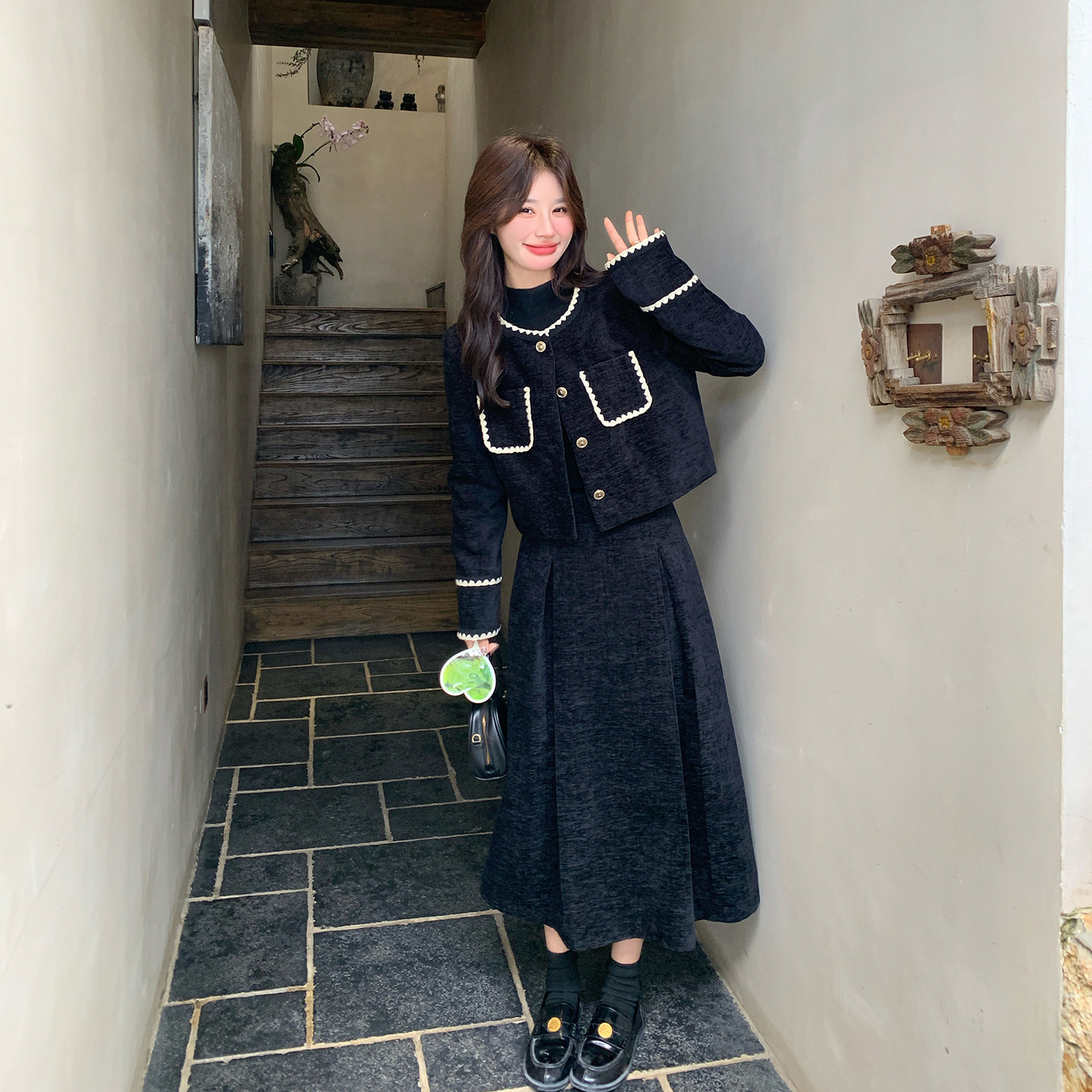 现货春季新款小香两件套装7261p195控308,女装套装/套裙,浙宝133