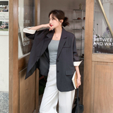春季新款宽松西装外套7266p155控238，女装西装，浙宝133