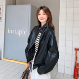秋季新款PU皮衣外套7017P150控218，女装短外套，浙宝133
