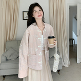 大货已出新款薄款新中式风外套2311-P155控228，女装短外套，浙宝133