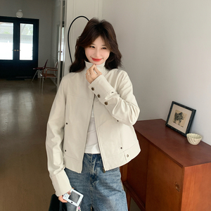 大货已出  春季新款女士夹克短外套7273p155控238图片