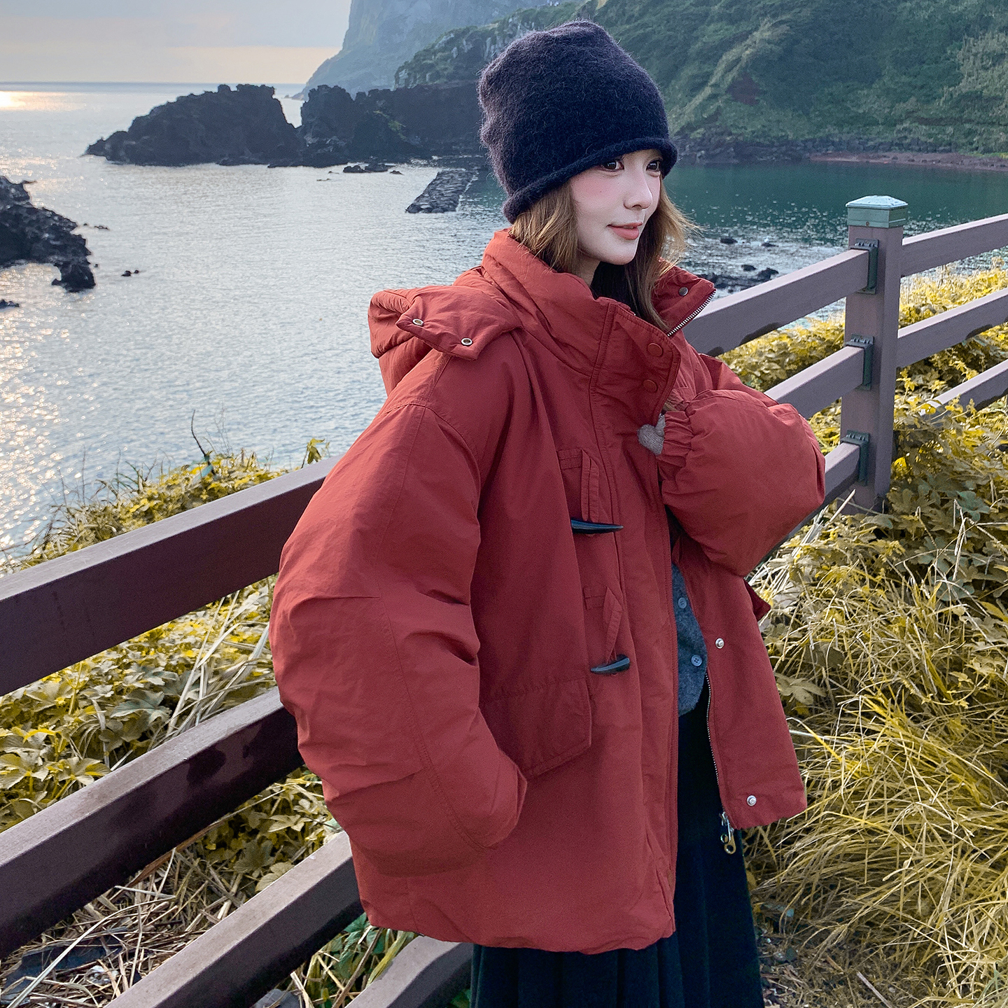 现货原创冬季新款羽绒派克服7221P295控448，女装羽绒服，浙宝133