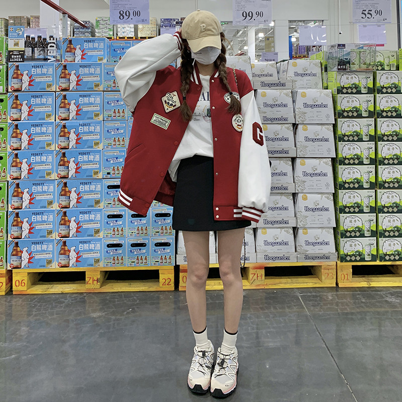 现货数据好春秋新款宽松棒球服外套8616P145控198,女装短外套,浙宝133