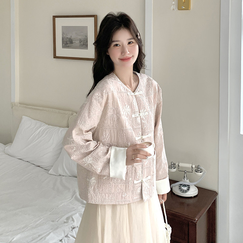 大货已出新款薄款新中式风外套2311-P155控228,女装短外套,浙宝133