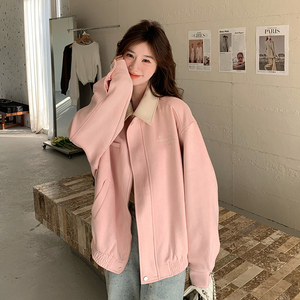 现货 新款拼色两穿棒球服外套133-8025P145控218图片