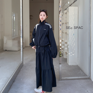 春季新款运动半身裙套装两件套7267P185控298图片
