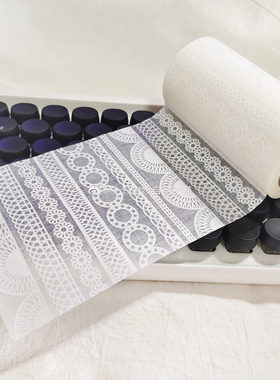 循环分装 日本MT不织布胶带 MT CASA SHADE 白色 蕾丝带  灯罩