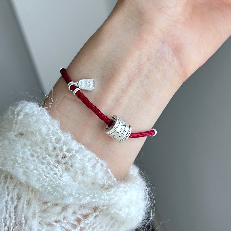 999足银护身符手链红绳秋冬新品手工手串闺蜜儿童都可以佩戴6645