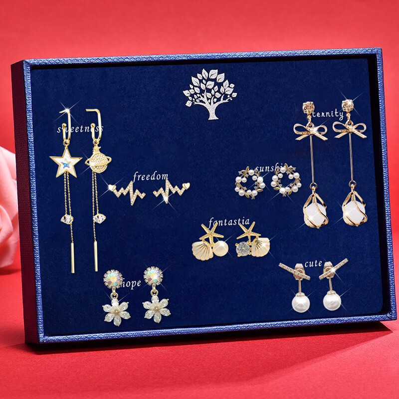 925银针耳钉耳环多种款式流苏