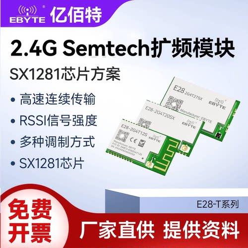亿佰特SX1281无线串口收发模块