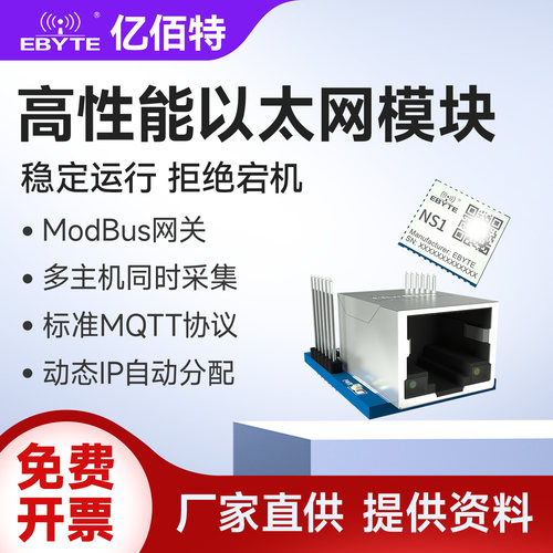 亿佰特TTL转以太网网口模块