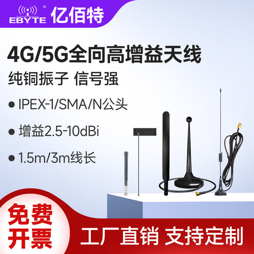 亿佰特4G5G胶棒吸盘玻璃钢天线
