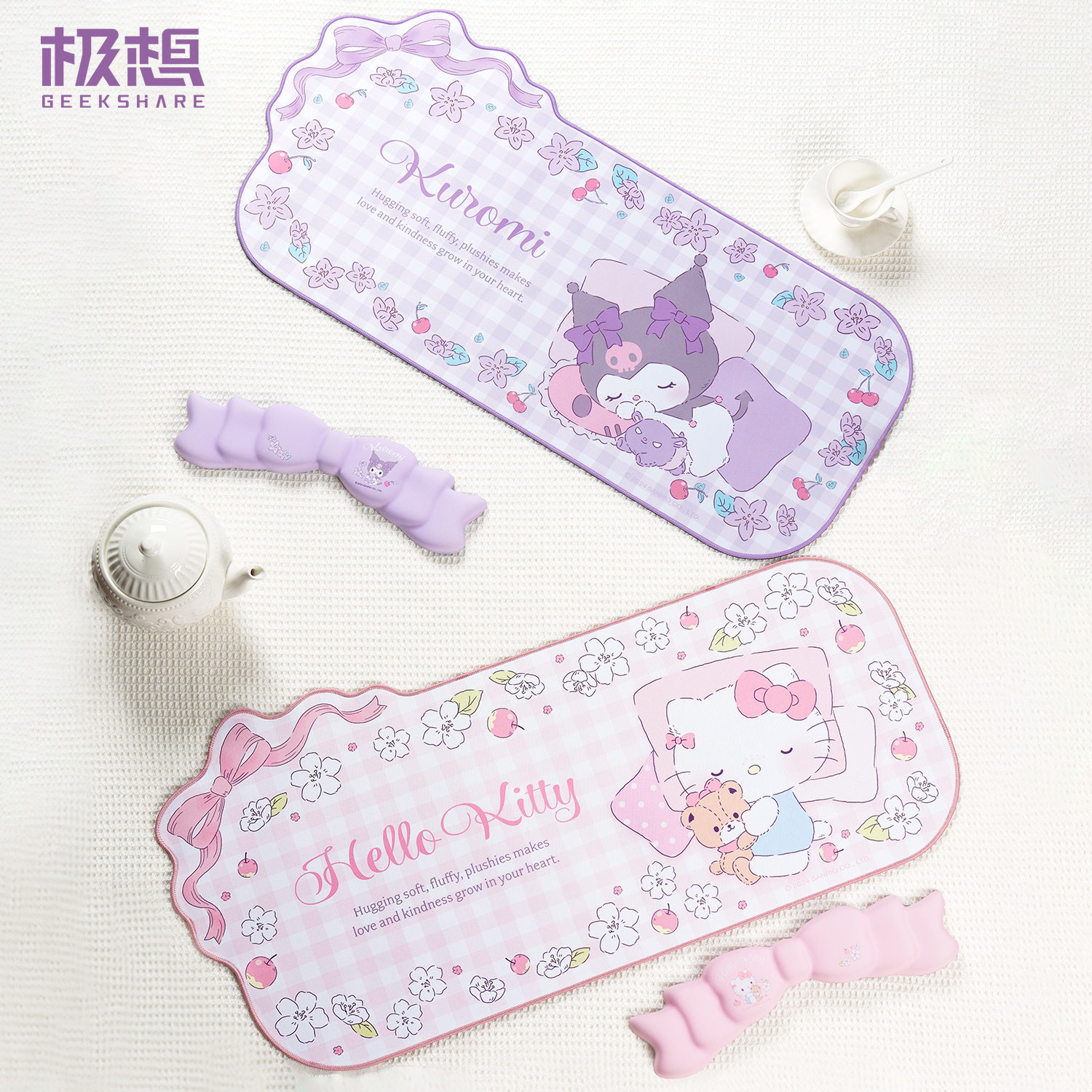 极想&三丽鸥鼠标垫超大手腕托