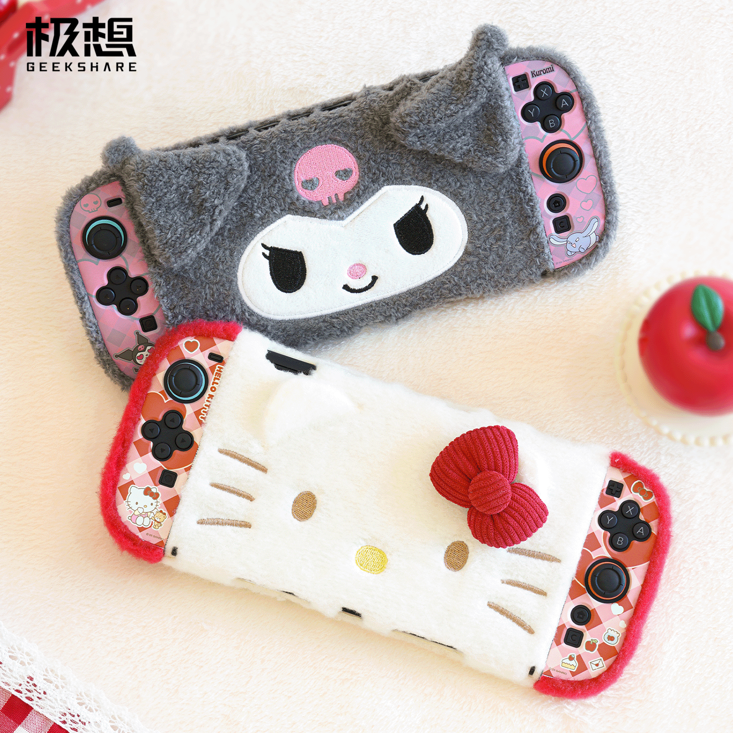 极想Switch2毛绒保护壳可爱女生