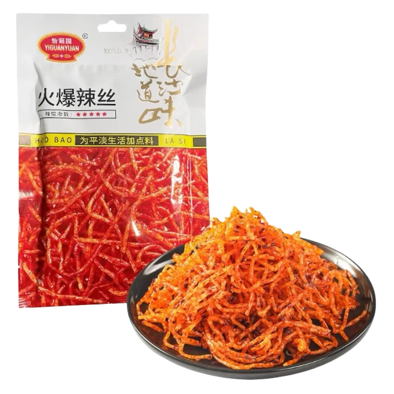 怡冠园【中包】火爆辣丝92g*5包 解馋麻辣休闲零食辣条
