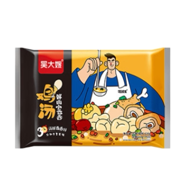 吴大嫂馄鲜生 鸡汤鲜肉小云吞 600g 75只小云吞  早餐