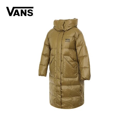 VANS女士长款连帽羽绒服