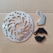 济南铃木UY125改装 前刹车盘UU前刹车片制动盘防水防滑耐磨加大盘