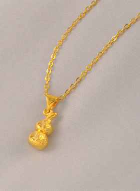 久不掉色女款吊坠送链子