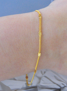 轻奢铜镀金手链百搭送女友