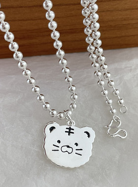 足银99纯银儿童项链生肖宝宝