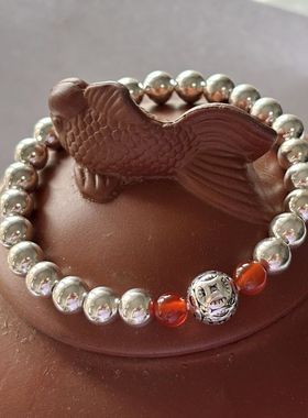 原创设计天然红玛瑙手链