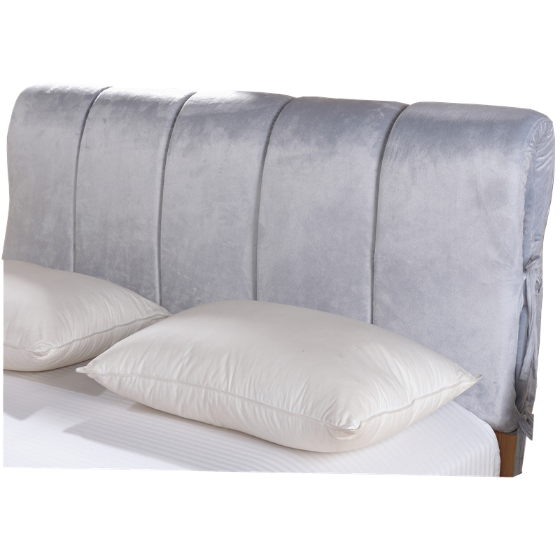 可拆洗全包床头套床头罩防撞床头软包靠垫靠背实木海绵加厚防尘罩