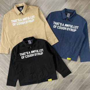 Awful Lot 美式 字母印花复古潮外套夹克 Syrup Cough That