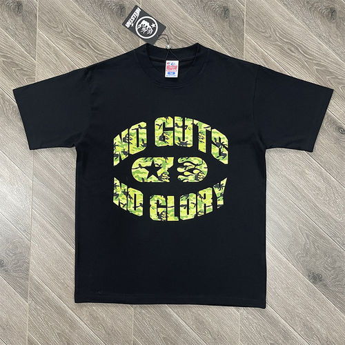 HELL  No Guys No Glory Maratho 印花宽松男女装休闲短袖T恤tee