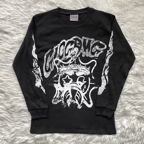 Glo Gang Eroded Glo Thermal 美式华夫格街头复古休闲长袖T恤tee