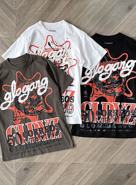 Glo Gang glo mx stamp Boyz 涂鸦印花洗水短袖T恤TEE 美潮街头
