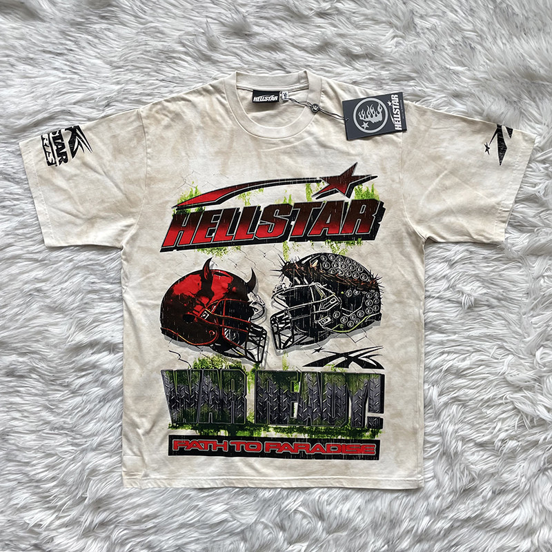 Hellstar Studios War Ready 美潮骷髅头盔大印花 男女短袖T恤TEE