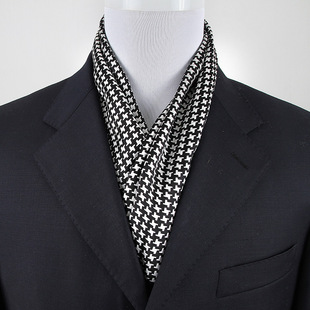 真丝男士丝巾搭西装双层纯桑蚕丝长巾围巾苏州丝绸商务正装休闲