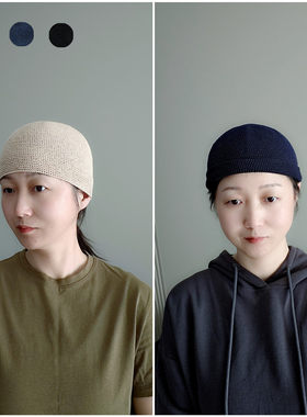 土豆夫人亚麻包头帽男女春秋夏季
