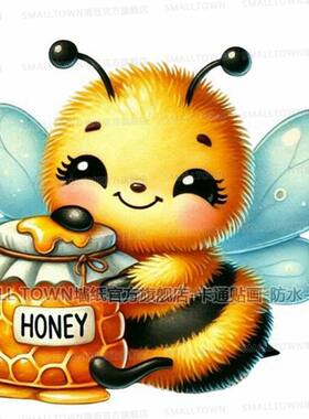 可爱卡通小蜜蜂贴画温馨儿童房