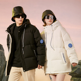 跨境新款加厚羽绒服男学院华夫格学生连帽冬季保暖外套2481-P120，男装羽绒服，星座1210A