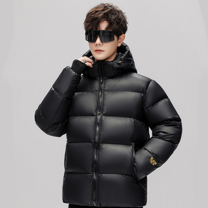2023原版黑金羽绒服帅气男加厚工装连帽保暖白鸭绒外套yr301-P120图片