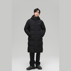 冬装90%白鸭绒羽绒服男新款长款过膝加长加厚保暖H81-P220328图片