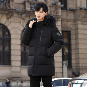 冬90%鹅绒羽绒服中长款加厚真毛领零下防寒外套H817-P320538图片