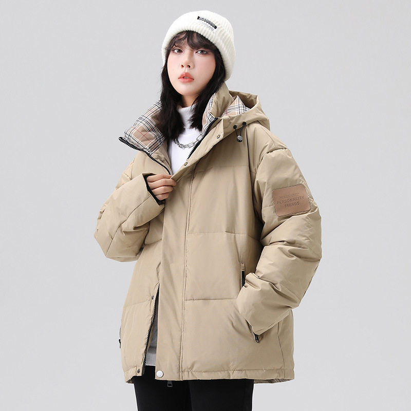 白鸭绒羽绒服男加厚冬季连帽情侣保暖面包服外套6581-P155,男装羽绒服,星座1210A