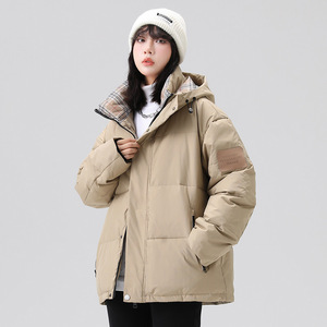 白鸭绒羽绒服男加厚冬季连帽情侣保暖面包服外套6581-P155图片