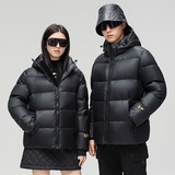 2023款羽绒服男冬款白鸭绒黑金款外套潮流男装连帽上衣YR301-P110，男装羽绒服，星座1210A