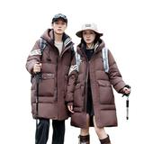 标90%情侣羽绒服男女工装运动户外冲锋衣冬季中长款登山服P310，女装羽绒服，星座1210A