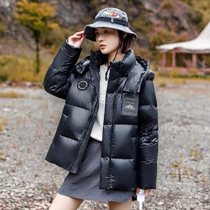 85%鸭绒羽绒服冬季潮流时尚短款情侣御寒保暖外套DB61-P240图片