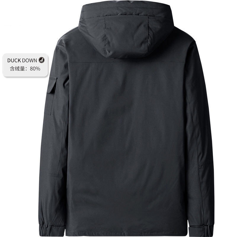 跨境标80%白鸭绒男式羽绒服男短款韩版工装情侣羽绒服7583-P150,男装羽绒服,星座1210A